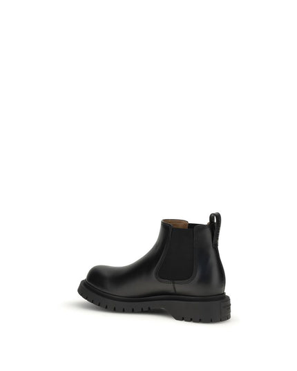 Givenchy Black Bull Skin Chelsea Boots