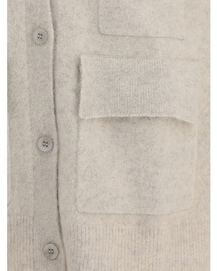 P.A.R.O.S.H. Cream Raccoon Fur Sleveless Jacket