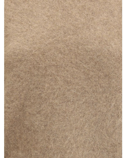 P.A.R.O.S.H. Beige Raccoon Fur Sweatshirt