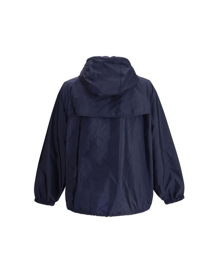 Prada Blue Recycled Polyamide Shell Jacket