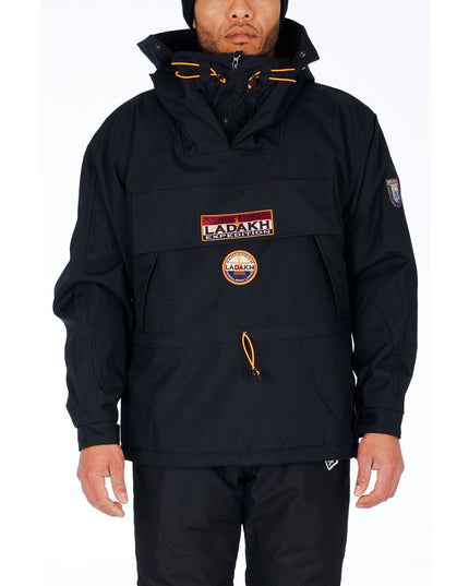 Ladakh Black Polyester Men's Jacket