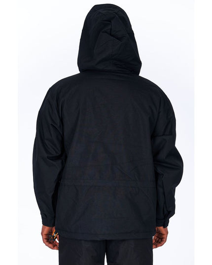 Ladakh Black Polyester Men's Jacket