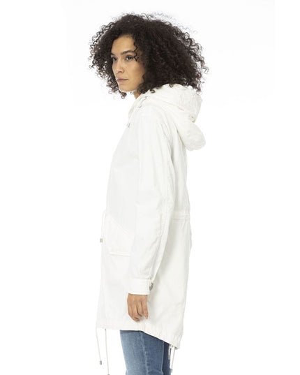 Mr&Mrs Italy White Cotton Women Parka