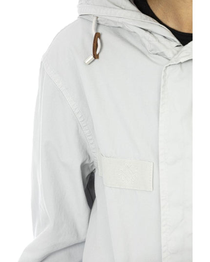 Mr&Mrs Italy Silver Cotton Women Parka Jacket