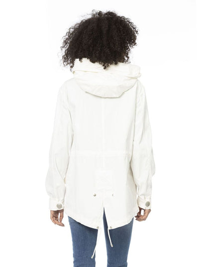 Mr&Mrs Italy White Cotton Women Parka Jacket