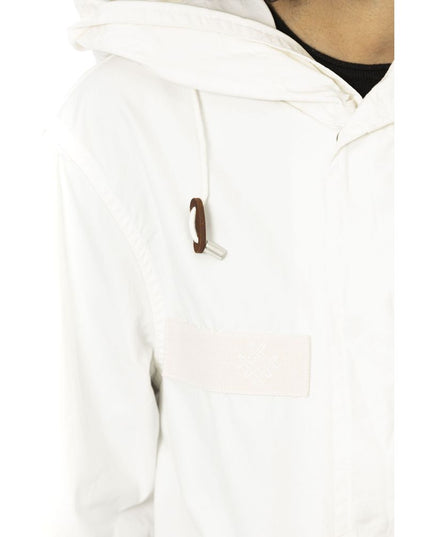 Mr&Mrs Italy White Cotton Women Parka Jacket