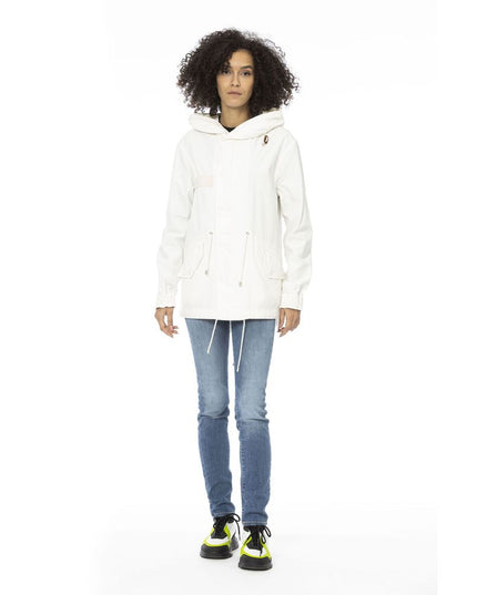 Mr&Mrs Italy White Cotton Women Parka Jacket