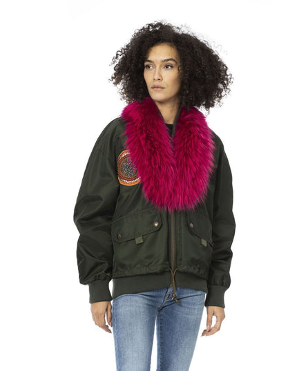 Mr&Mrs Italy Green Polyamide Women Bomber Jacket