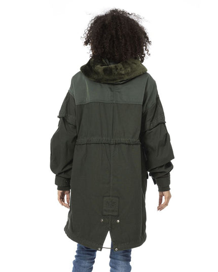 Mr&Mrs Italy Green Cotton Women Parka