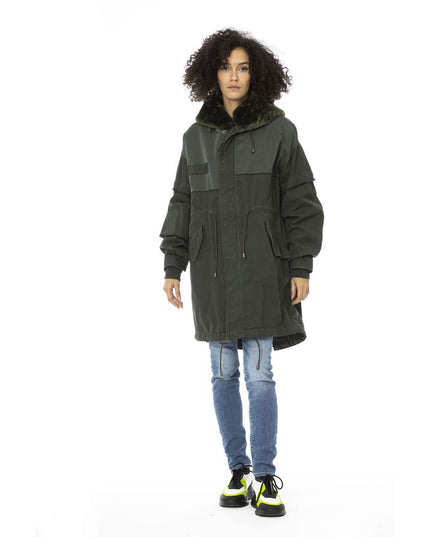 Mr&Mrs Italy Green Cotton Women Parka
