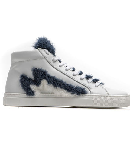 Mr&Mrs Italy White Leather Women Sneaker