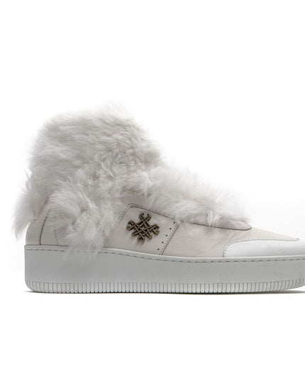 Mr&Mrs Italy White Cotton Women Sneaker