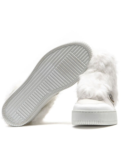 Mr&Mrs Italy White Cotton Women Sneaker