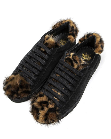 Mr&Mrs Italy Black Leather Women Sneaker