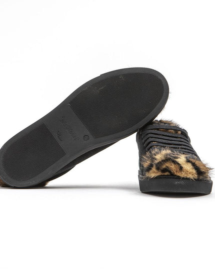 Mr&Mrs Italy Black Leather Women Sneaker