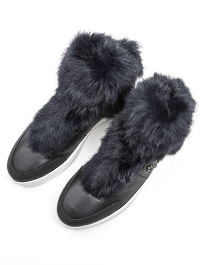 Mr&Mrs Italy Blue Cotton Women Sneaker