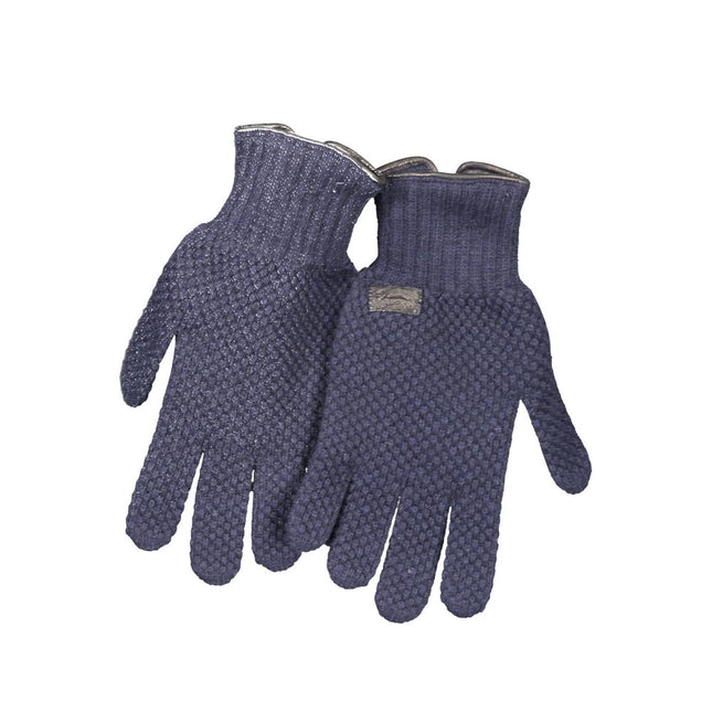 Harmont & Blaine Blue Wool Men's Glove