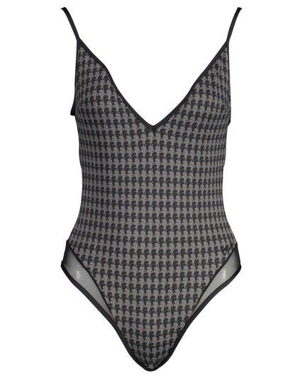 Karl Lagerfeld Black Elastane Swimwear