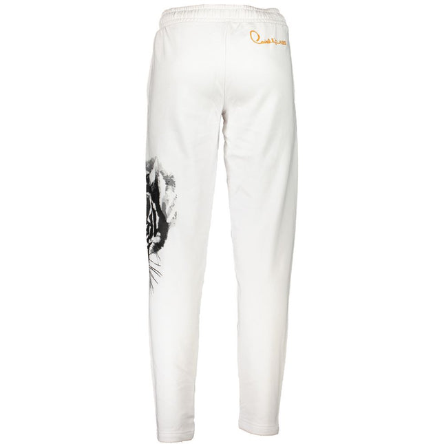 Cavalli Class White Cotton Pant