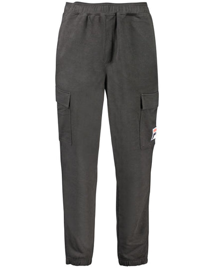 Fila Black Cotton Men Track Pant