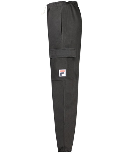 Fila Black Cotton Men Track Pant