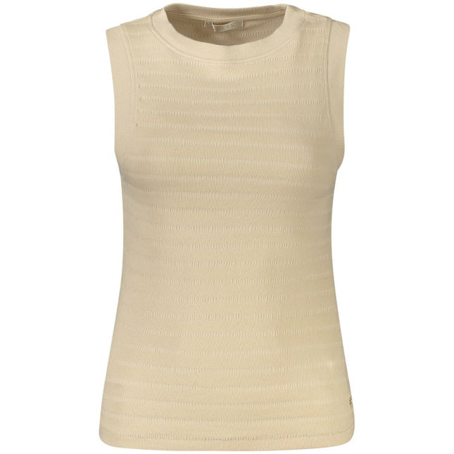 Guess Jeans Beige Cotton Tank Top