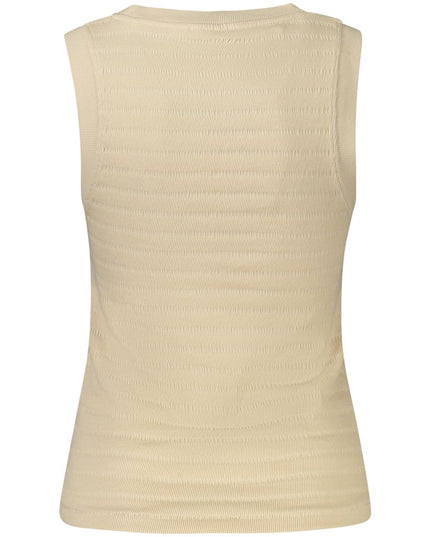 Guess Jeans Beige Cotton Tank Top