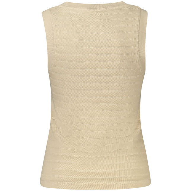 Guess Jeans Beige Cotton Tank Top