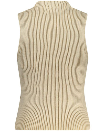 Guess Jeans Beige Cotton Tank Top
