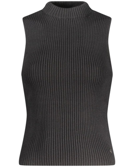 Guess Jeans Black Cotton Tank Top