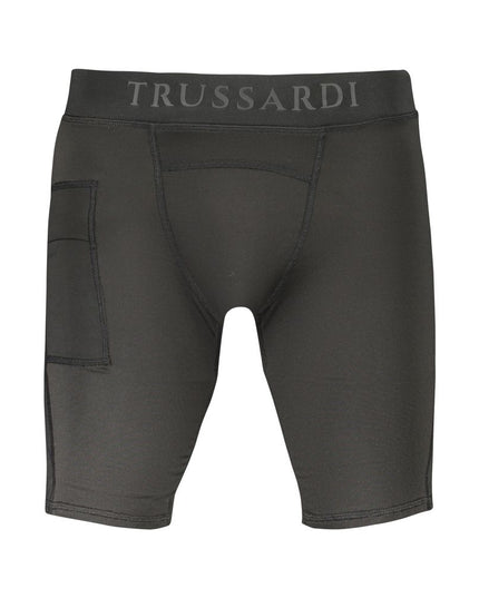Trussardi Black Polyester Pant