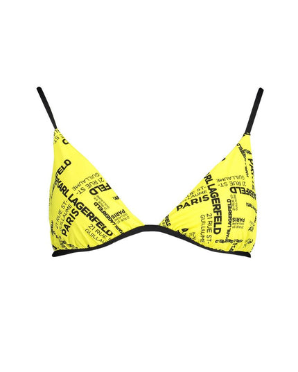 Karl Lagerfeld Yellow Elastane Swimwear