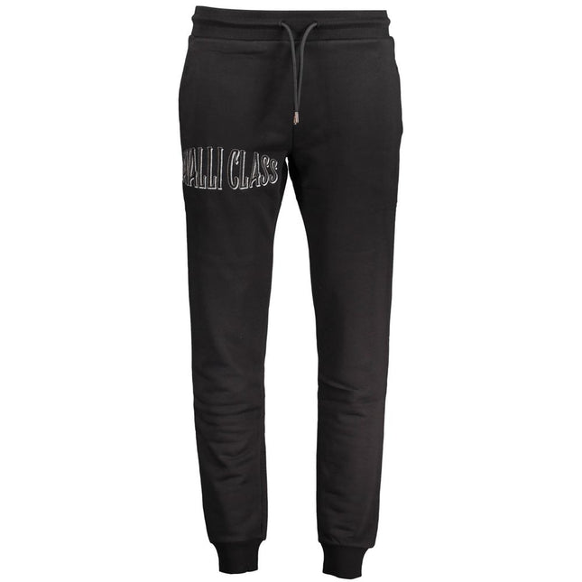 Cavalli Class Black Cotton Pant