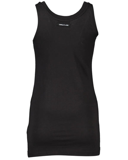 Cavalli Class Black Cotton Tank Top