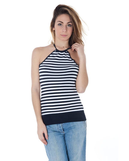 Datch Blue Cotton Tank Top