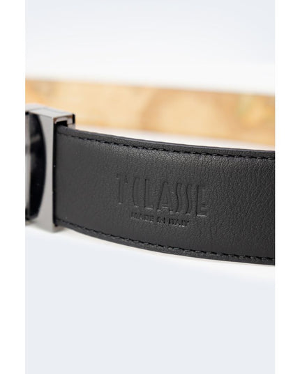 Alviero Martini Prima Classe Black Leather Regular Belt