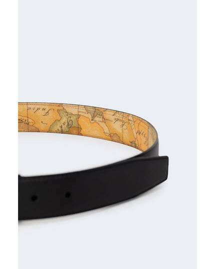 Alviero Martini Prima Classe Black Leather Regular Belt