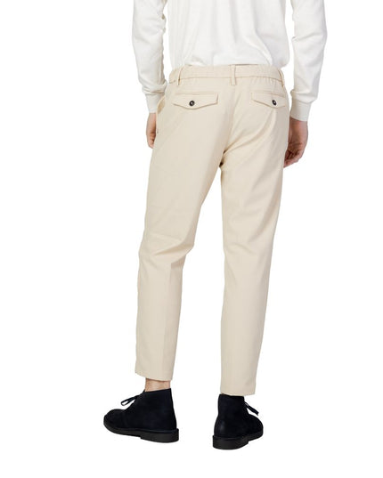 Borghese Beige Nylon Casual Pants