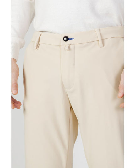 Borghese Beige Nylon Casual Pants