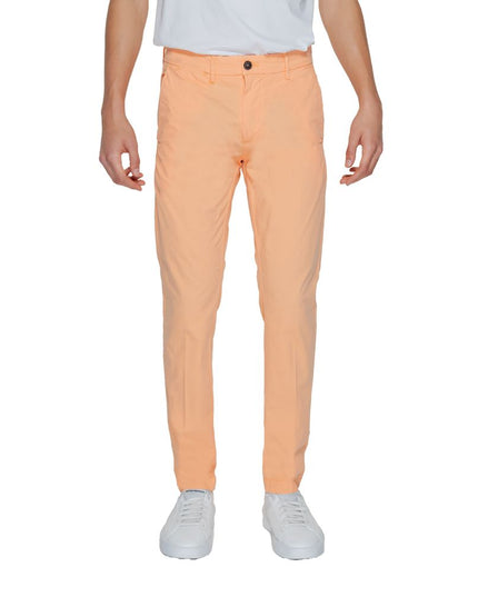 Borghese Orange Cotton Chino Pants