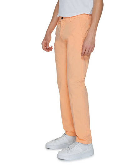 Borghese Orange Cotton Chino Pants