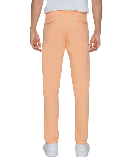 Borghese Orange Cotton Chino Pants
