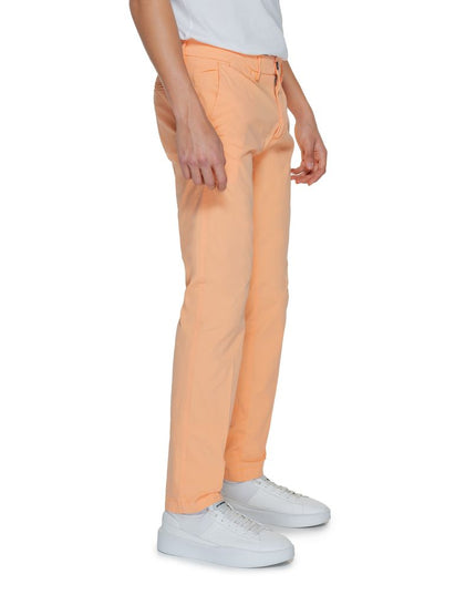 Borghese Orange Cotton Chino Pants