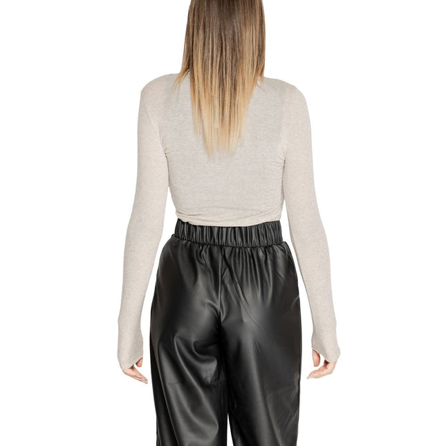 Cleré Beige Modal Long Sleeve T-Shirt