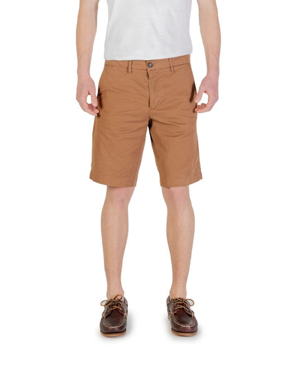 Borghese Beige Cotton Bermuda Shorts