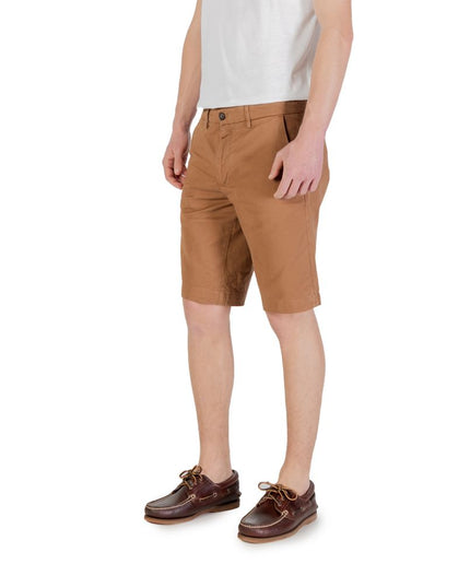 Borghese Beige Cotton Bermuda Shorts