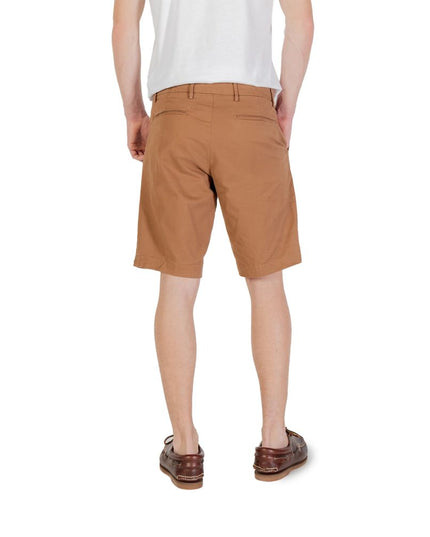 Borghese Beige Cotton Bermuda Shorts