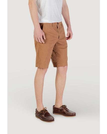 Borghese Beige Cotton Bermuda Shorts