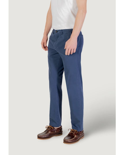 Borghese Blue Cotton Skinny Pants