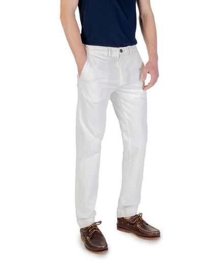 Borghese White Cotton Skinny Pants